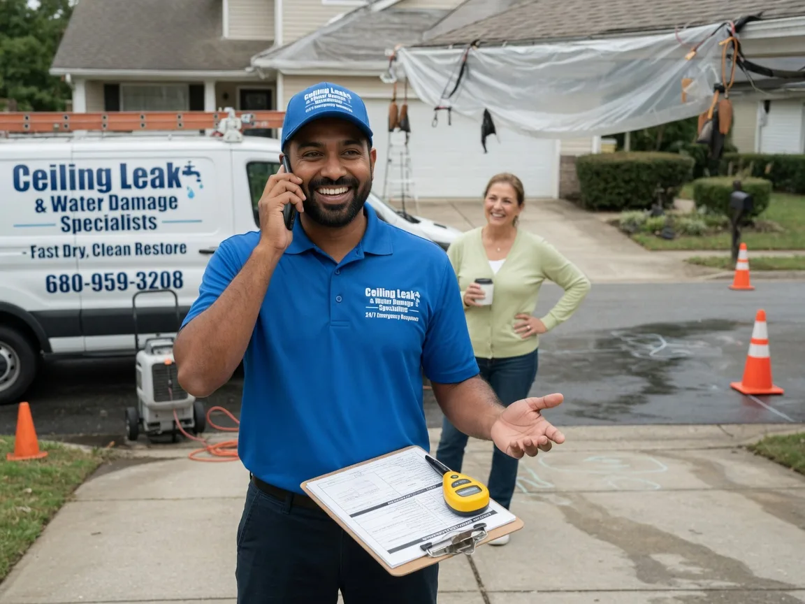 Ceiling Leak Cleanup Arispe, IA FAQs